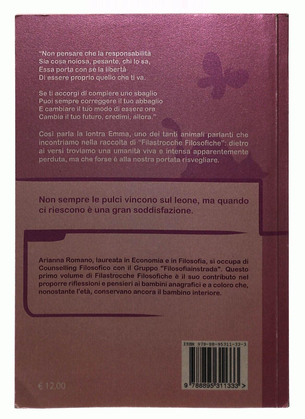 EBOND Filastrocche Filosofiche Vol.1 A. Romano Eti 2012 Libro LI030516