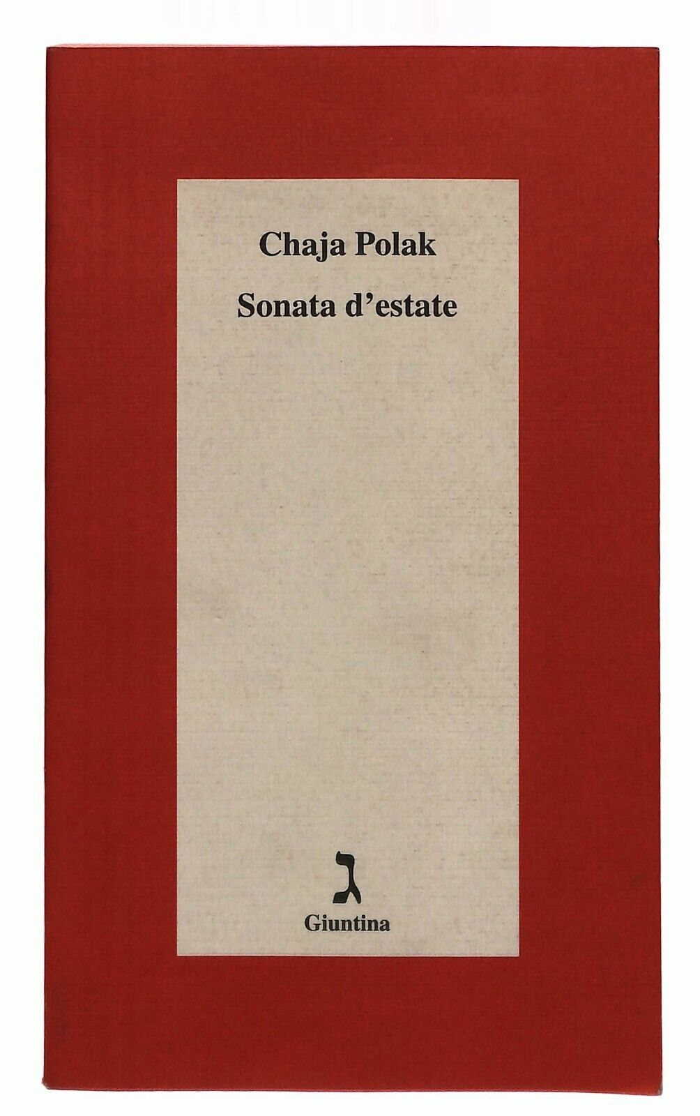 EBOND Sonata D'estate Chaja Polak Giuntina 1999 Libro LI030864