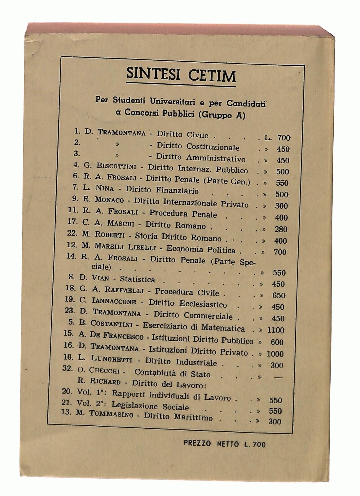 EBOND Diritto Privato Vol 1 Diritto Civile D. Tramontana Cetim Libro LI030911