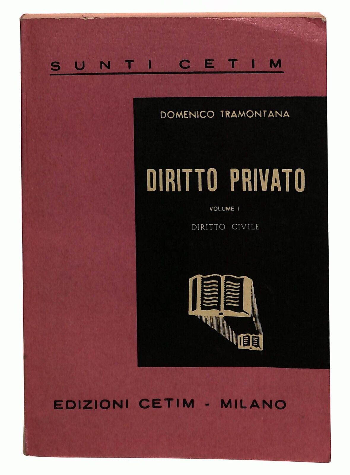 EBOND Diritto Privato Vol 1 Diritto Civile Sunti Cetim 1958 Libro LI030912