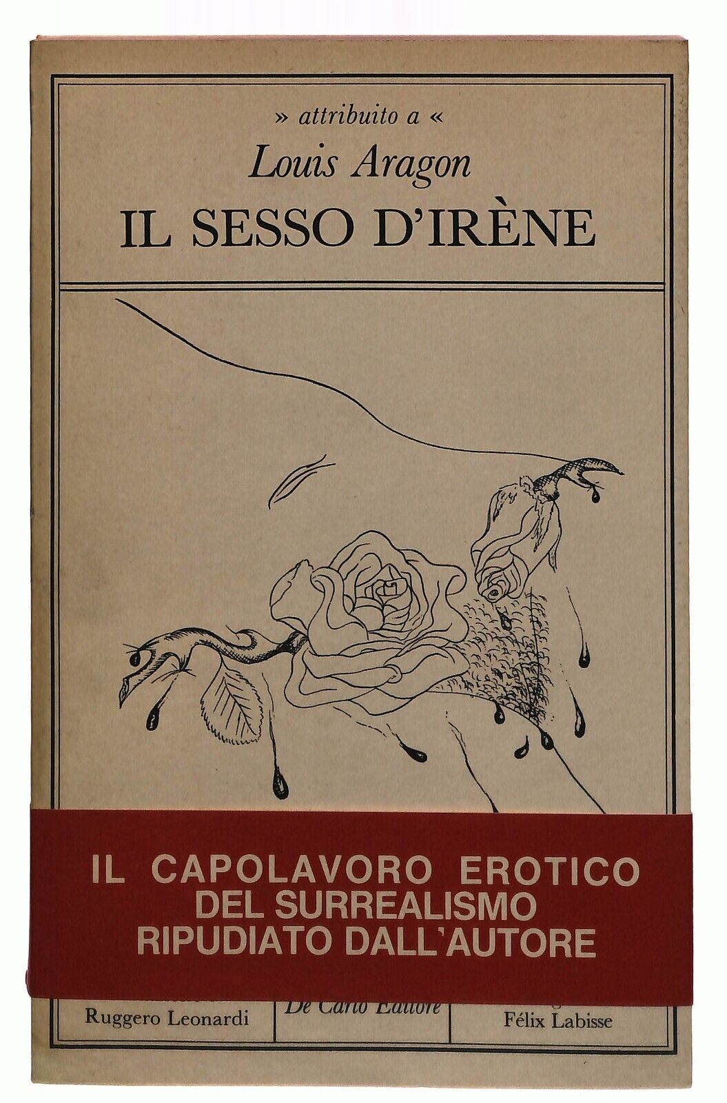 EBOND Il Sesso D'irene Louis Aragon Disegni Felix Labisse 1983 Libro LI031313