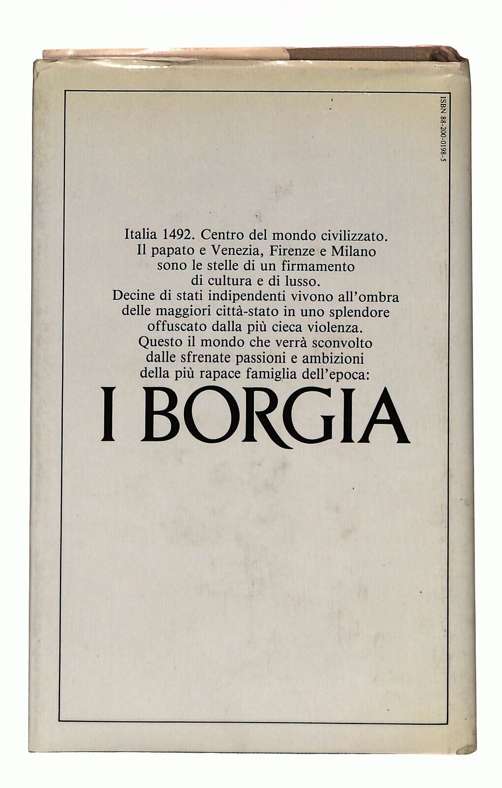 EBOND i Borgia Sarah Bradford Sperling & Kupfer 1982 Libro LI031364