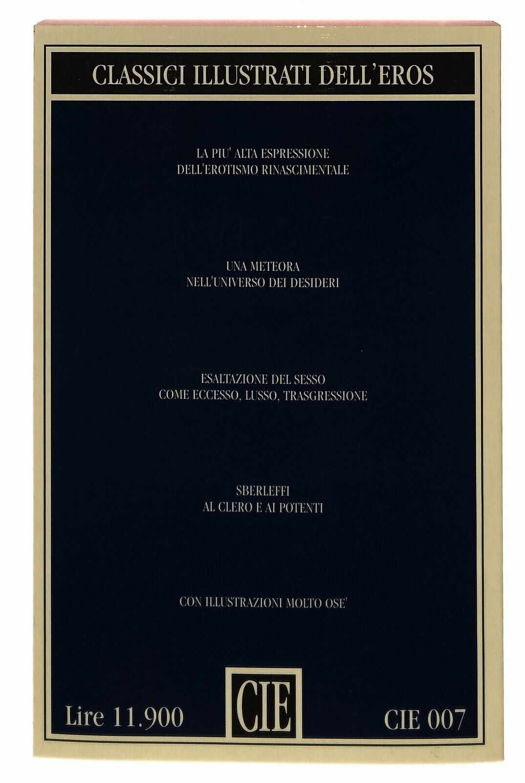 EBOND Sonetti Lussuriosi Piero Aretino Classici Illustrati Cie Libro LI031407