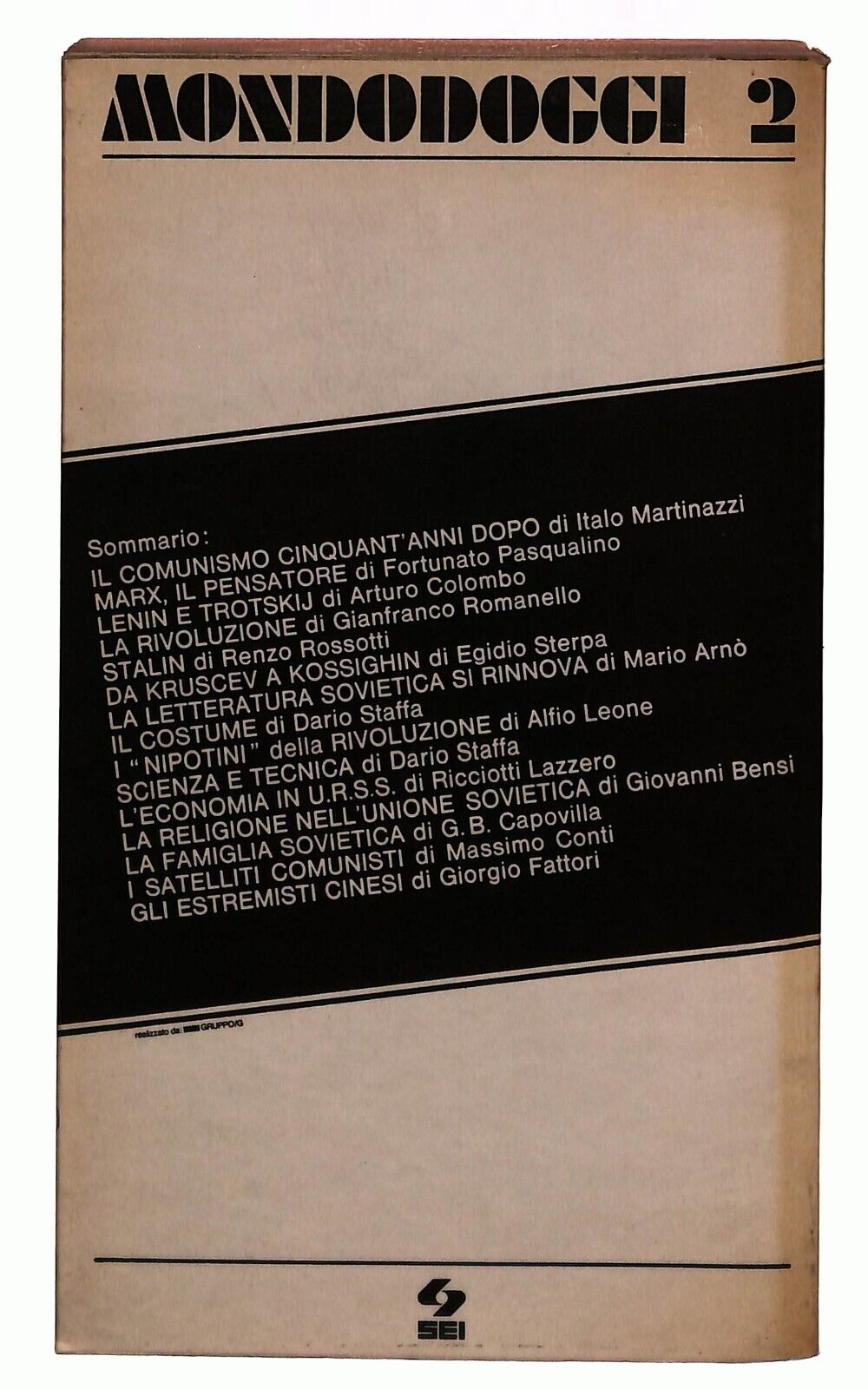 EBOND La Lunga Strada Del Comunismo Mondoggi 2 Sei 1968 Libro LI031806