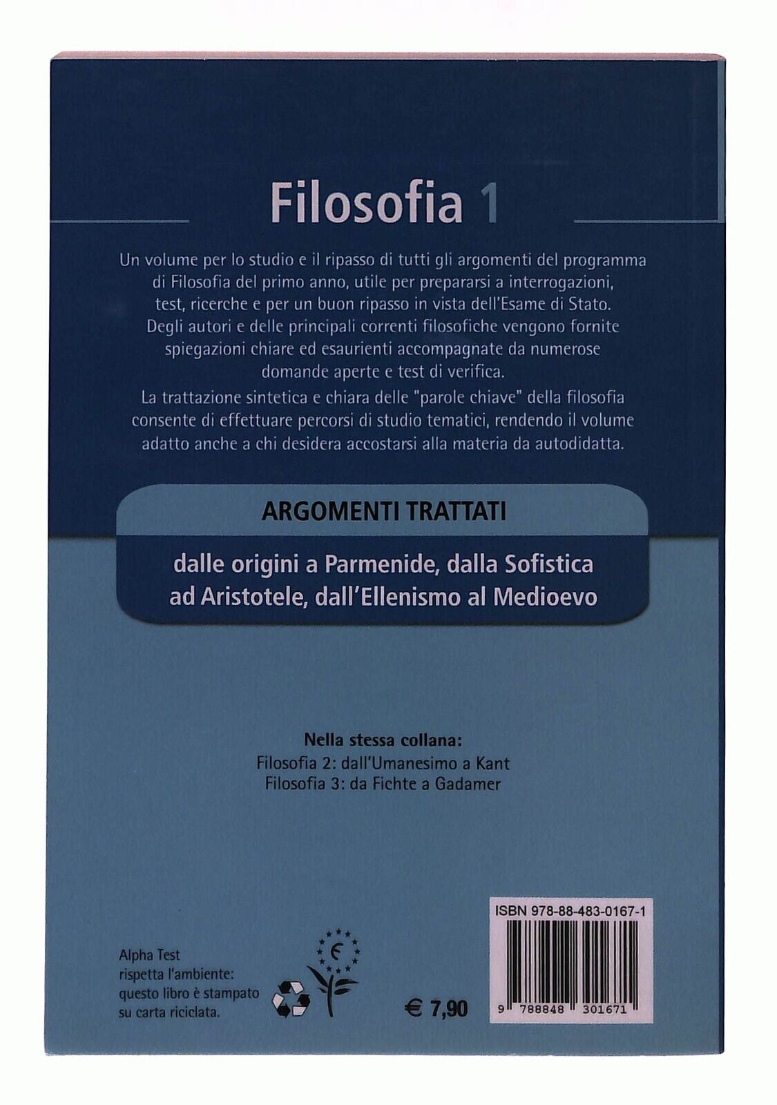 EBOND Filosofia 1 Sintesi Alpha Test 2012 Libro LI031820