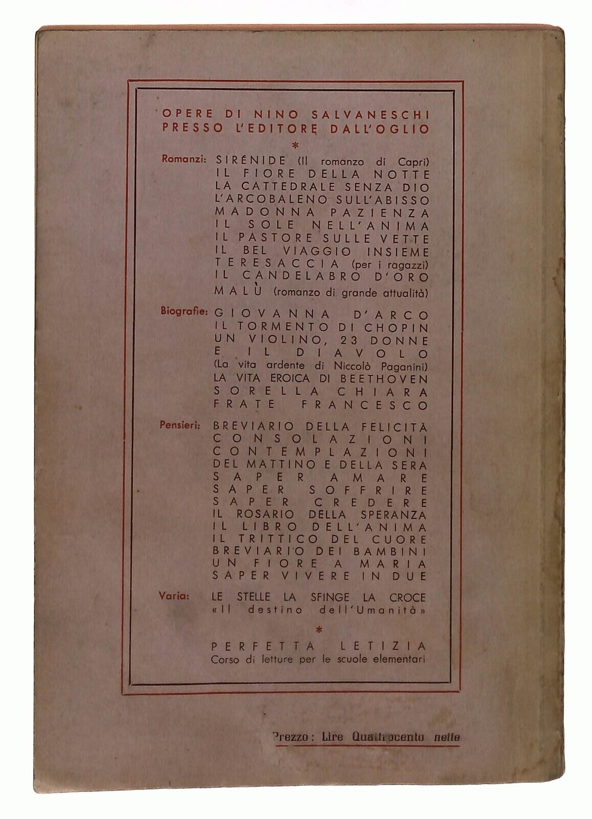 EBOND Saper Soffrire Nino Salvaneschi Dall'oglio 1957 Libro LI032824