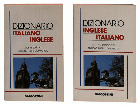 EBOND Dizionario Tascabile Inglese Italiano 2 Vol Deagostini 1989 Libro LI033192