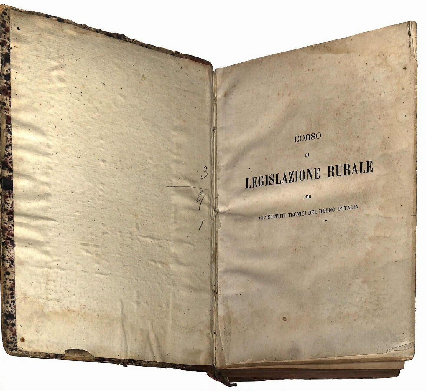 EBOND Corso Di Legislazione Rurale Regno D'italia 1873 Collezione Libro LI033753