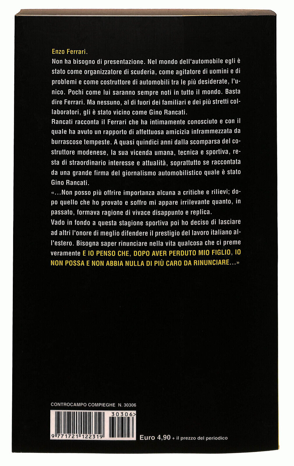 EBOND Ferrari L'unico Di Gino Rancati Libro LI033901