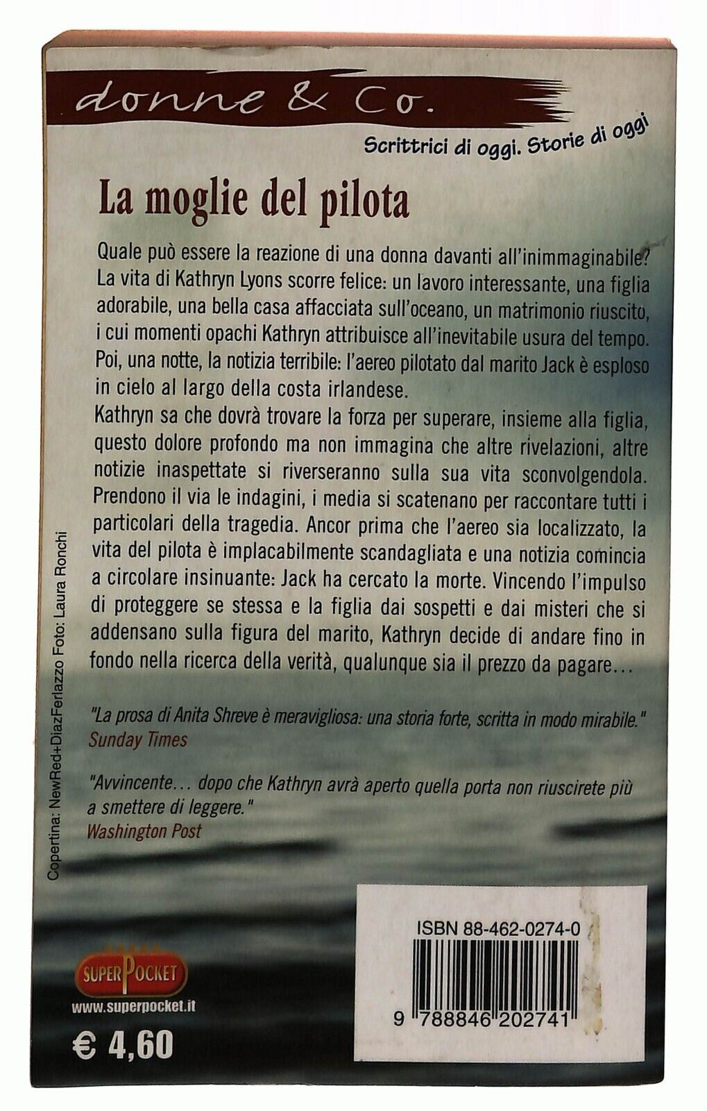 EBOND La Moglie Del Pilota Anita Shreve Romanzo Superpocket 2003 Libro LI034061