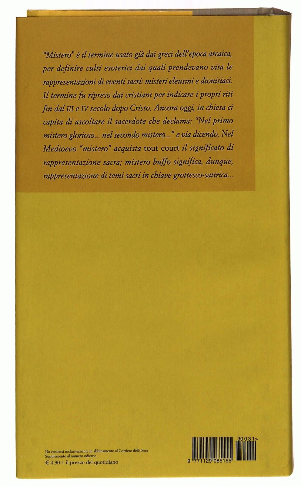 EBOND Mistero Buffo Dario Fo Corriere Della Sera N. 31 Libro LI034089