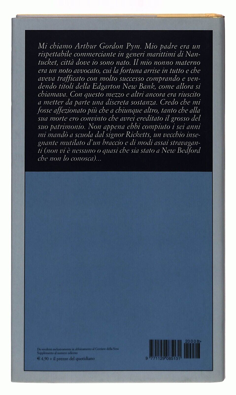 EBOND Storia Di Gordon Pym Edgar A. Poe Corriere Della Sera N. 8 Libro LI034115
