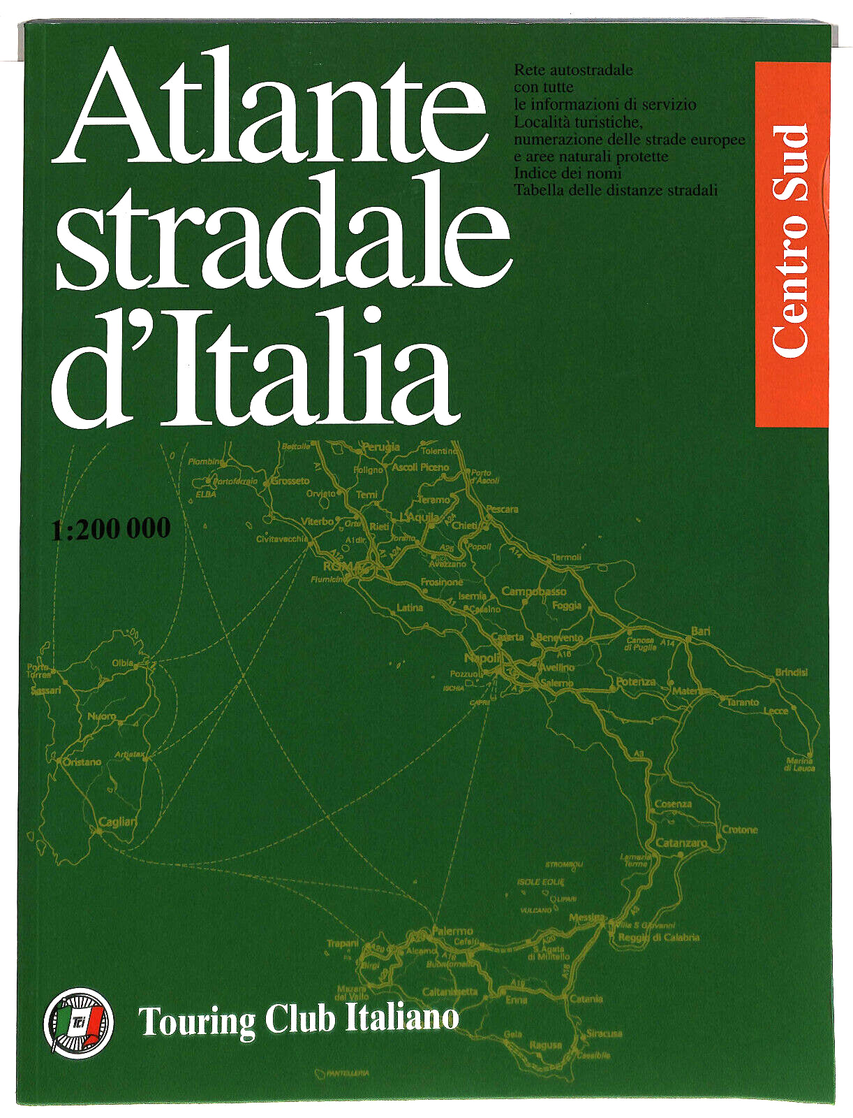 EBOND Atlante Stradale D'italia Touring Club Italiano Libro LI034287