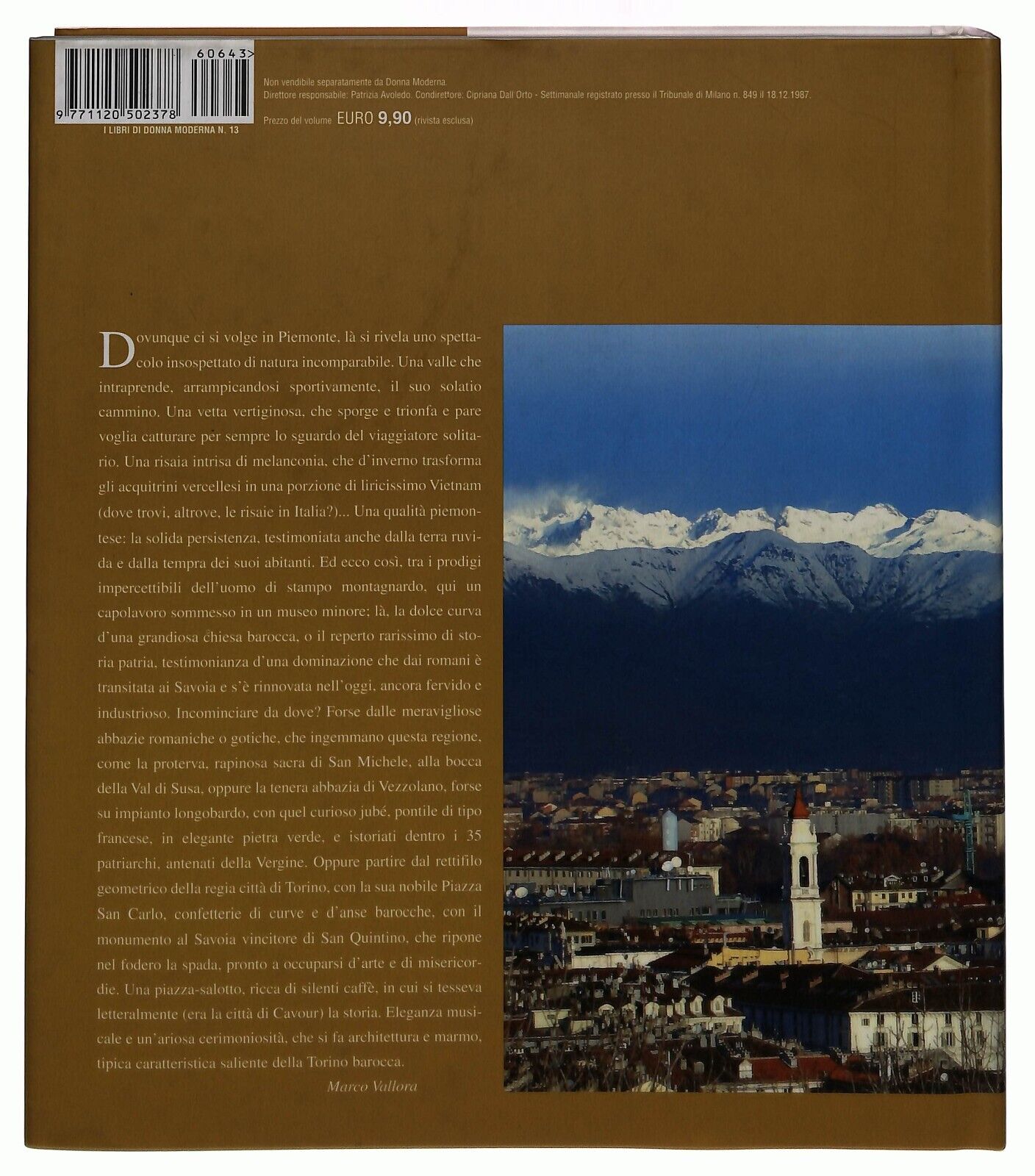 EBOND i Tesori D'italia Piemonte e Valle D'aosta Donna Moderna Libro LI034451