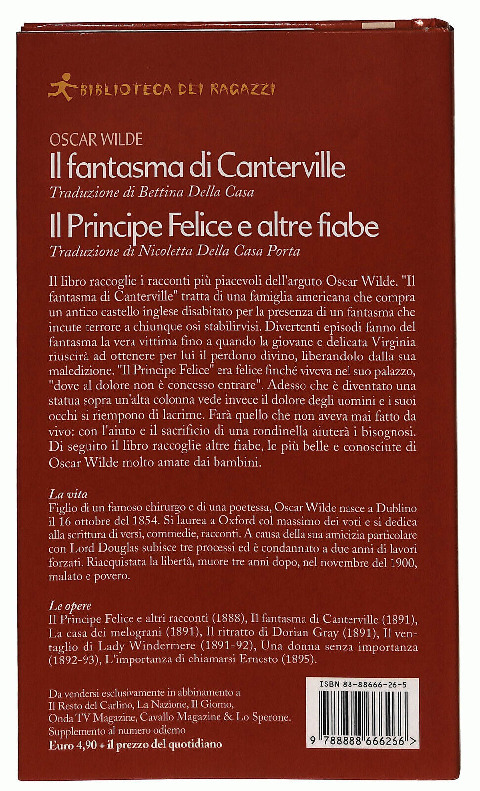EBOND Il Fantasma Di Canterville Biblioteca Dei Ragazzi Libro LI034801