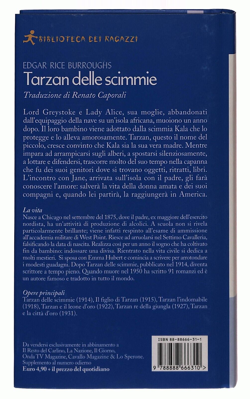 EBOND Tarzan Delle Scimmie Edgar R. Burroughs Vol.25 Libro LI034990