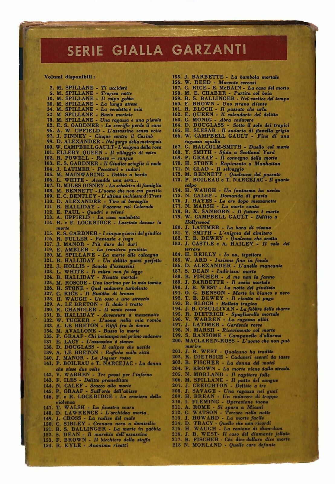 EBOND Quelle Care Defunte 218 N. Morland Garzanti 1962 Libro LI035567