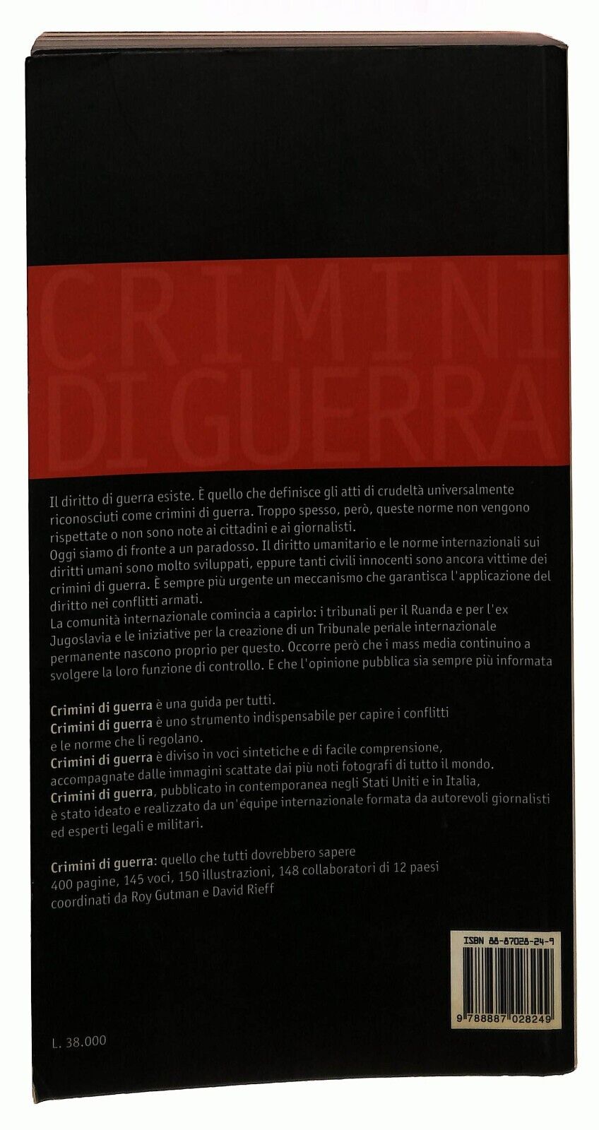 EBOND Crimini Di Guerra. Quello Che Tutti Dovrebbero Sapere 1999 Libro LI035735