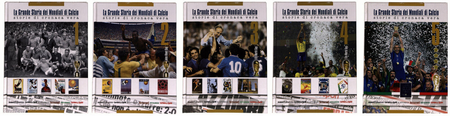 EBOND La Grande Storia Dei Mondiali Di Calcio 4+1 Volumi e 2Libro LI035906