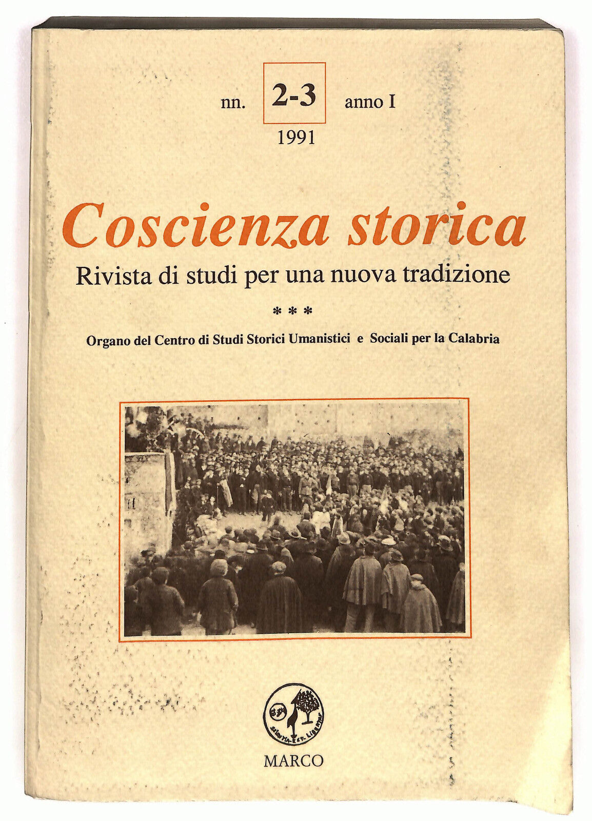EBOND Coscienza Storica Rivista Di Studi Nn 2-3 1991 Libro LI036010