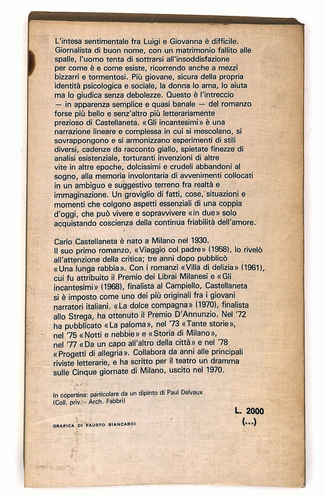 EBOND Gli Incantesimi Di Carlo Castellanata Libro LI036018
