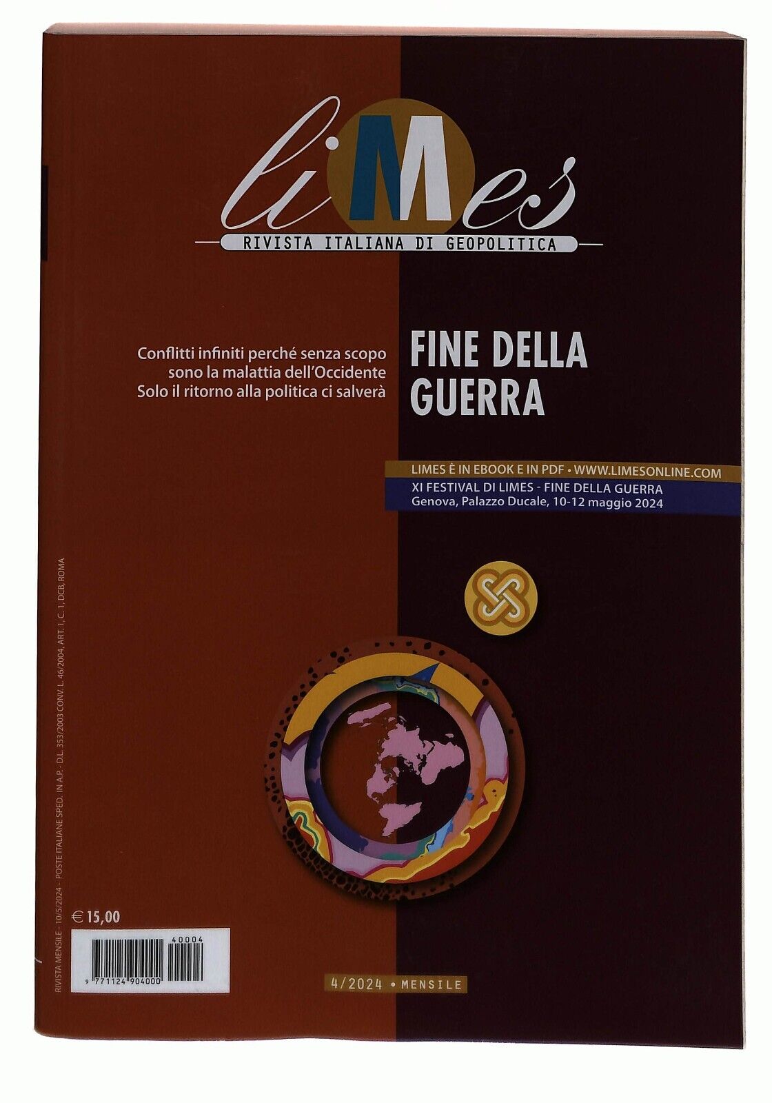 EBOND Fine Della Guerra - Limes Rivista Geopolitica 5/2024 Libro LI036102