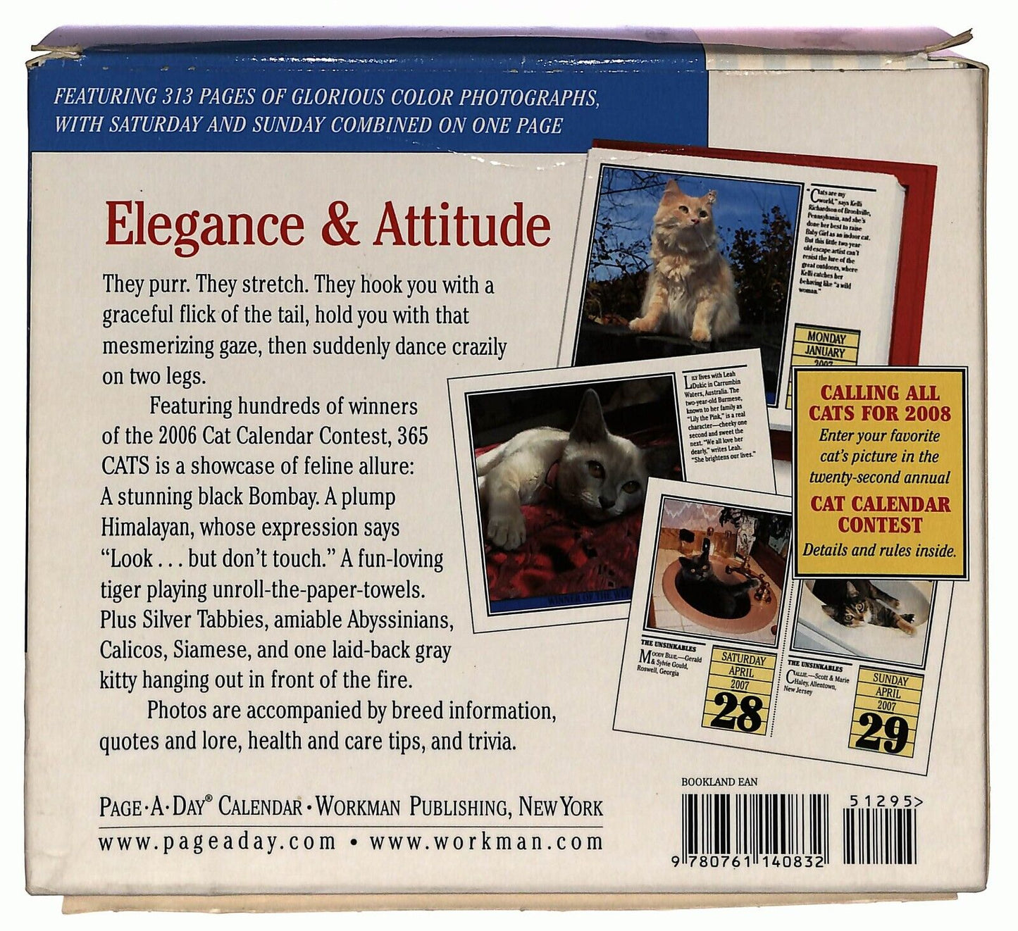 EBOND 365 Cats Calendario 2007 Page a Day The Original Libro LI036181