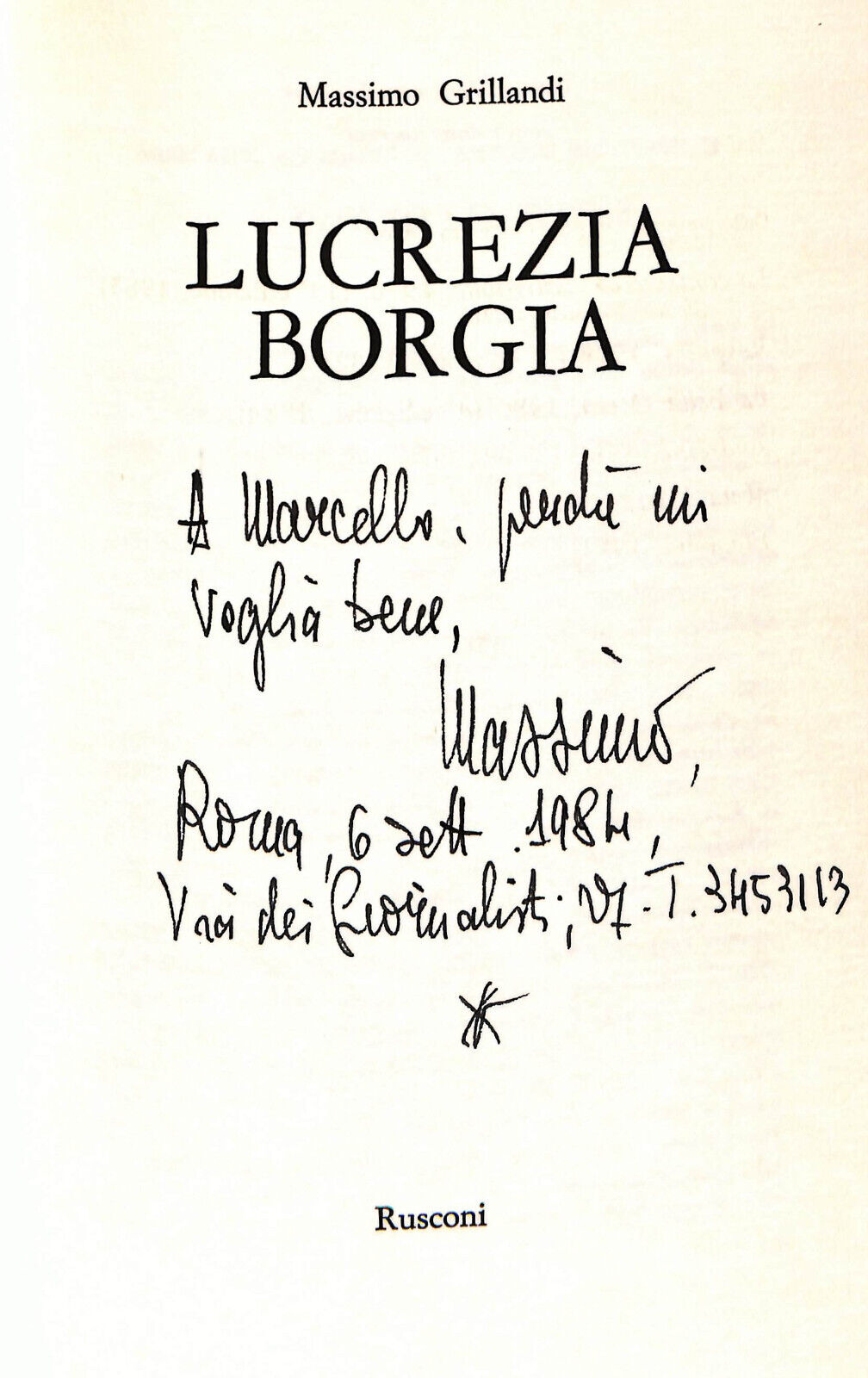 EBOND Lucrezia Borgia Di Massimo Grillandi Libro LI036331