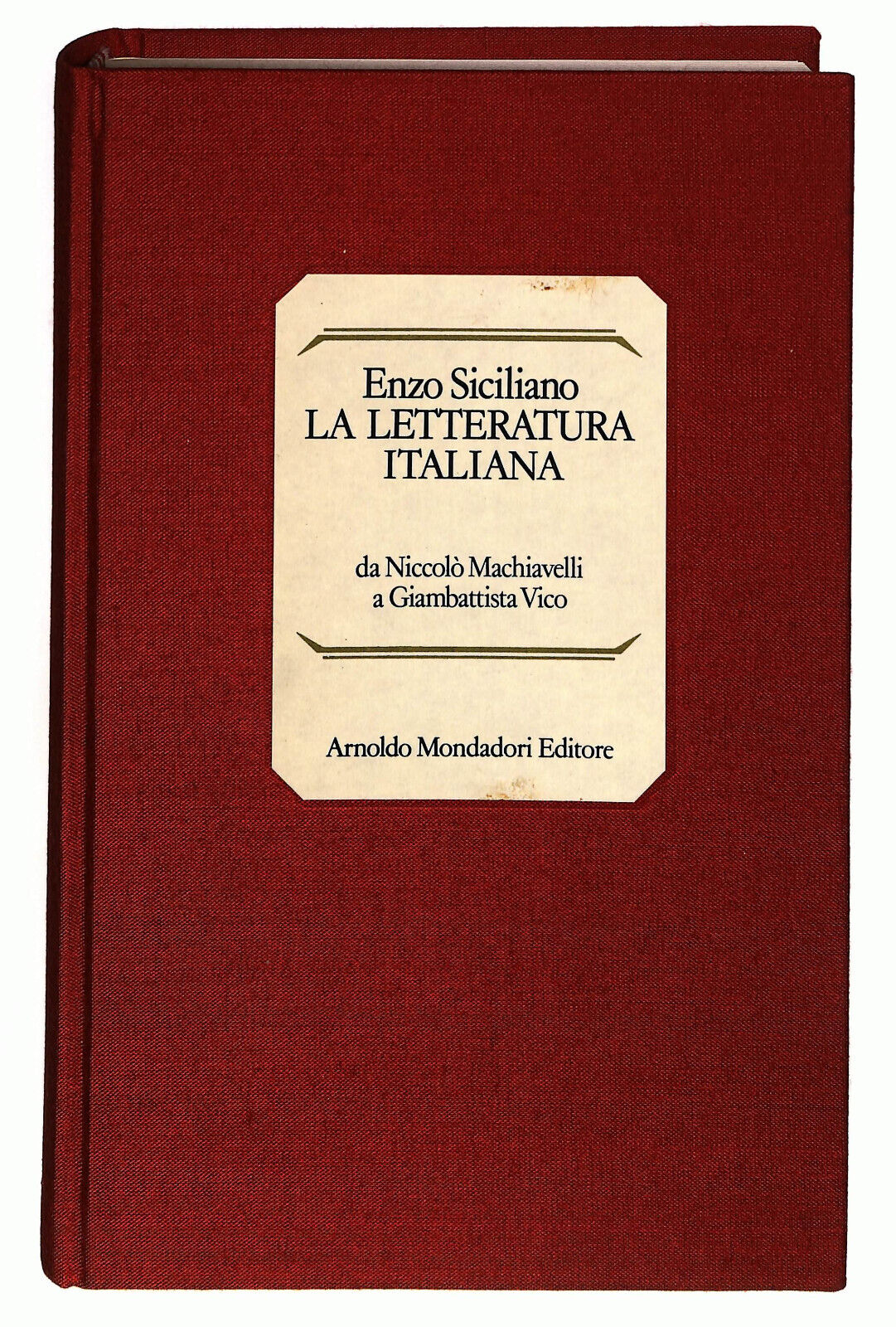 EBOND La Letteratura Italiana Di Enzo Siciliano Vol 2 Libro LI036379