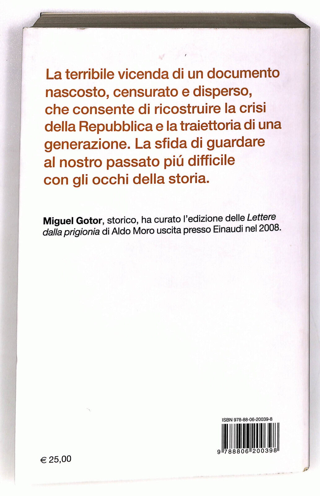 EBOND Il Memoriale Della Repubblica Di Miguel Gotor Libro LI036551