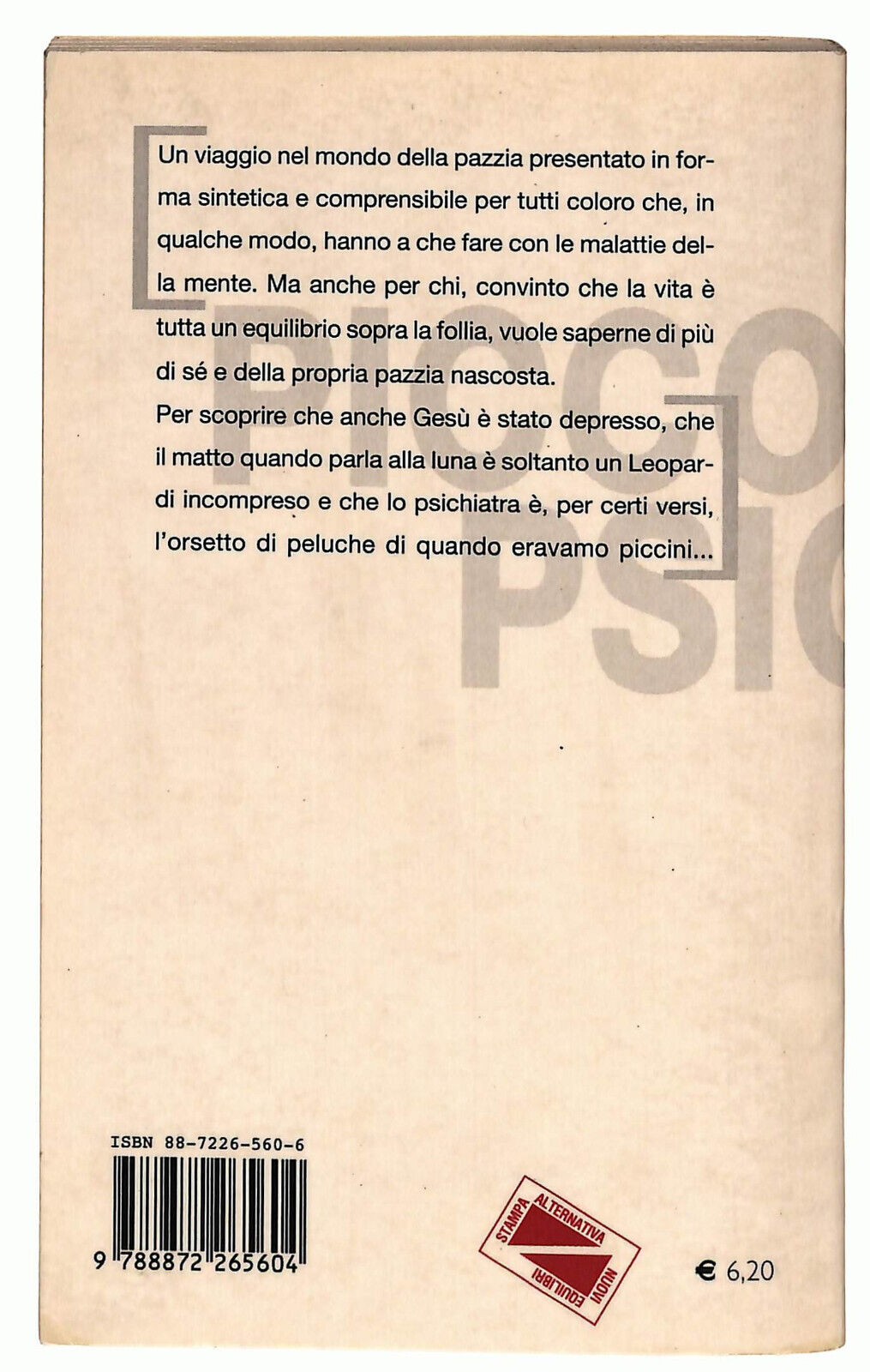 EBOND Piccolo Psichiatra Di Enrico Baraldi Libro LI036581