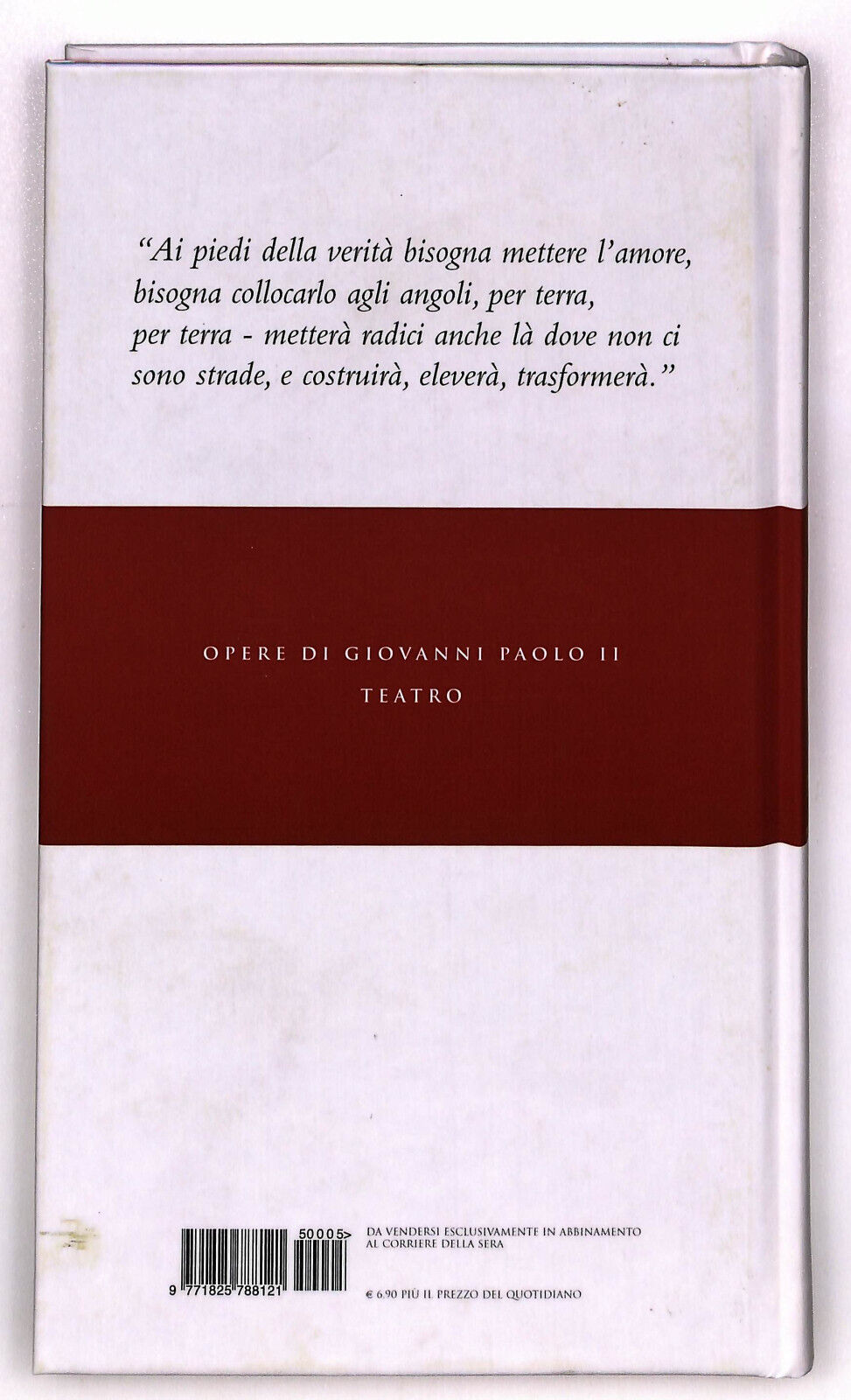 EBOND Karol Wojtyla Teatro Corriere Della Sera Libro LI036626