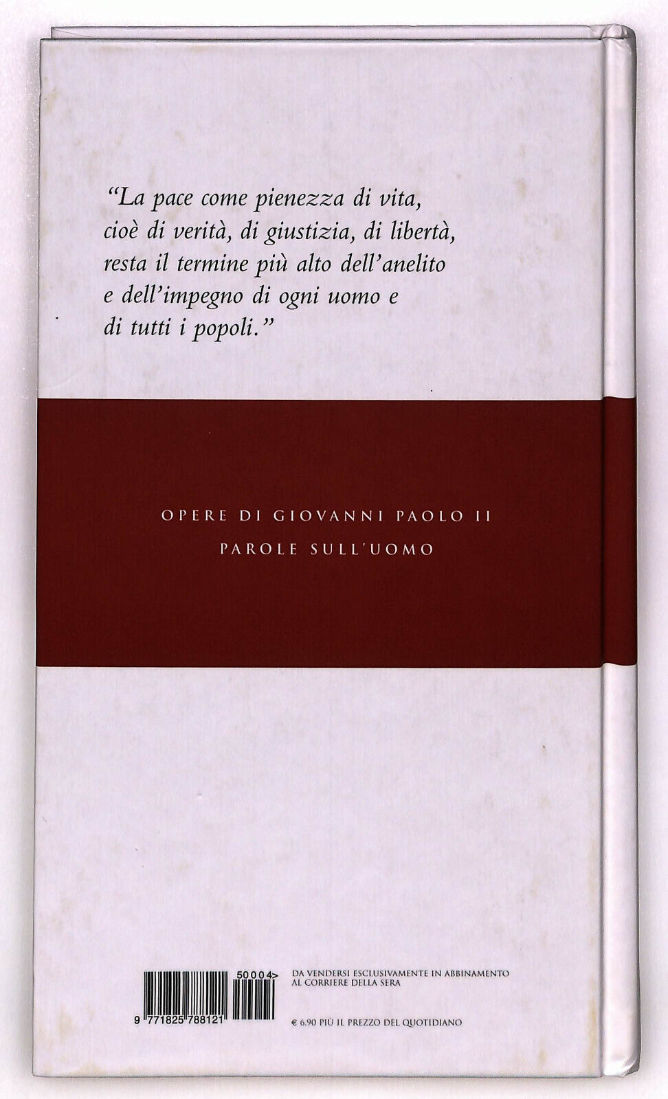 EBOND Karol Wojtyla Parole Sull'uomo Vol 2 Corriere Della Sera Libro LI036627