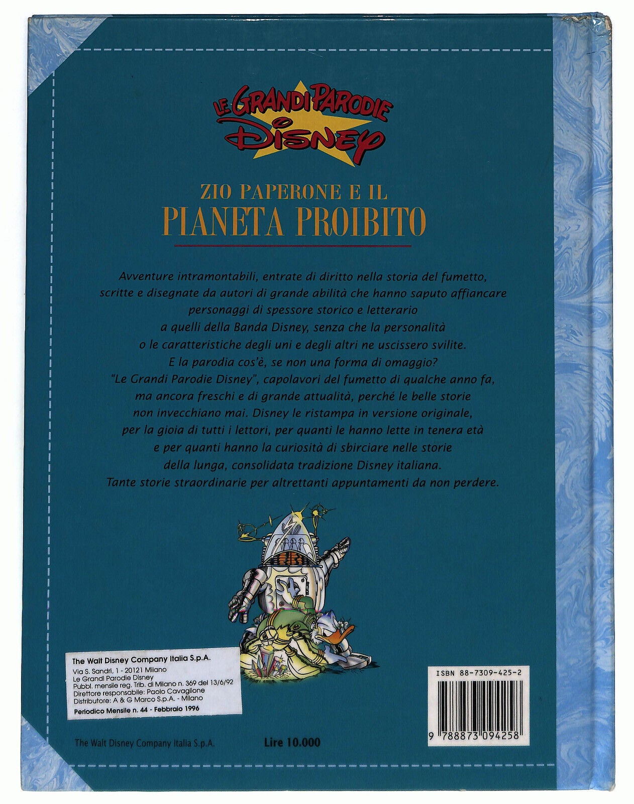 EBOND Le Grandi Disney Parodie Zio Paperone e Il Pianeta Proibito Libro LI037162
