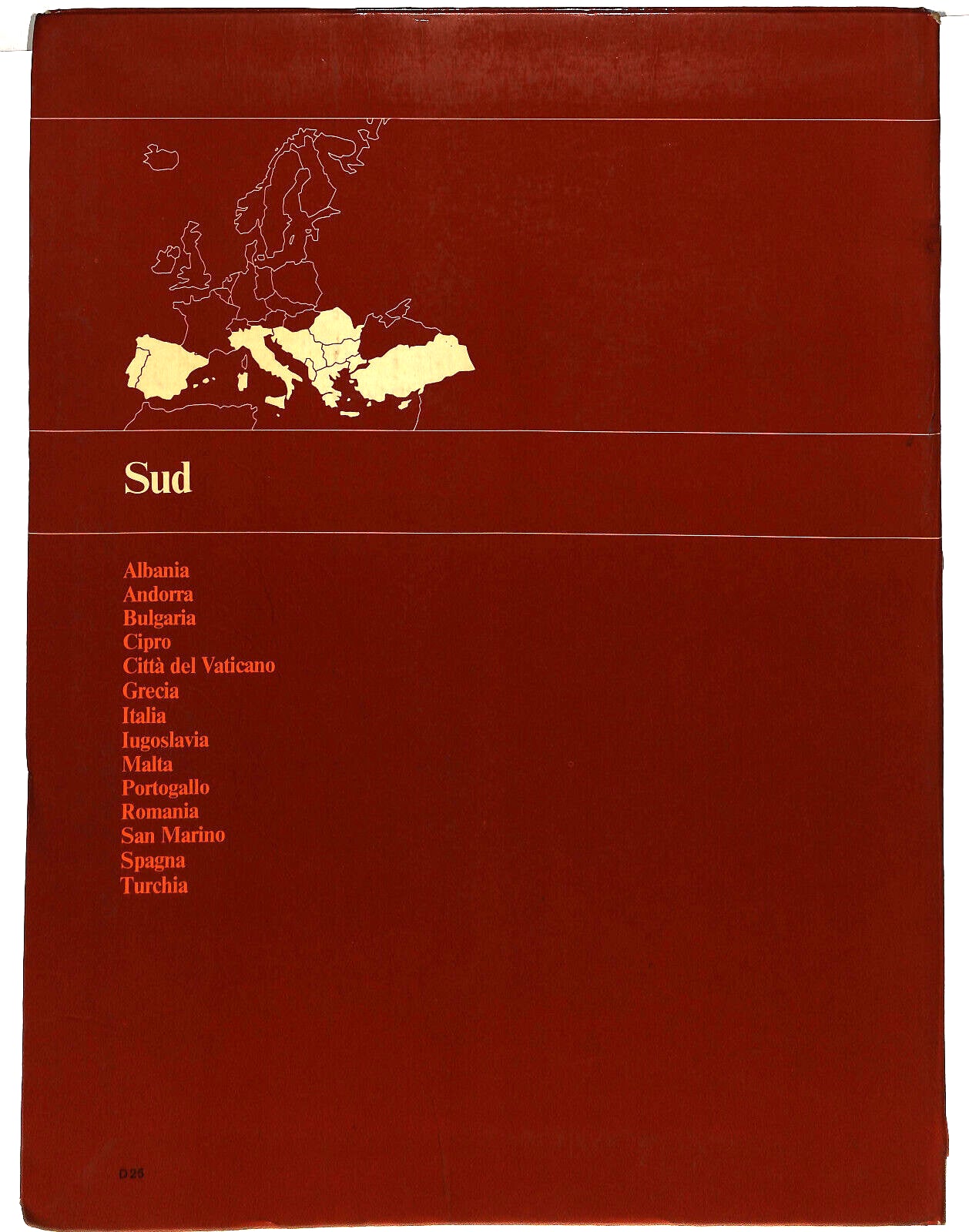 EBOND Atlante Turistico D'europa Sud Touring Club Italiano Libro LI037178
