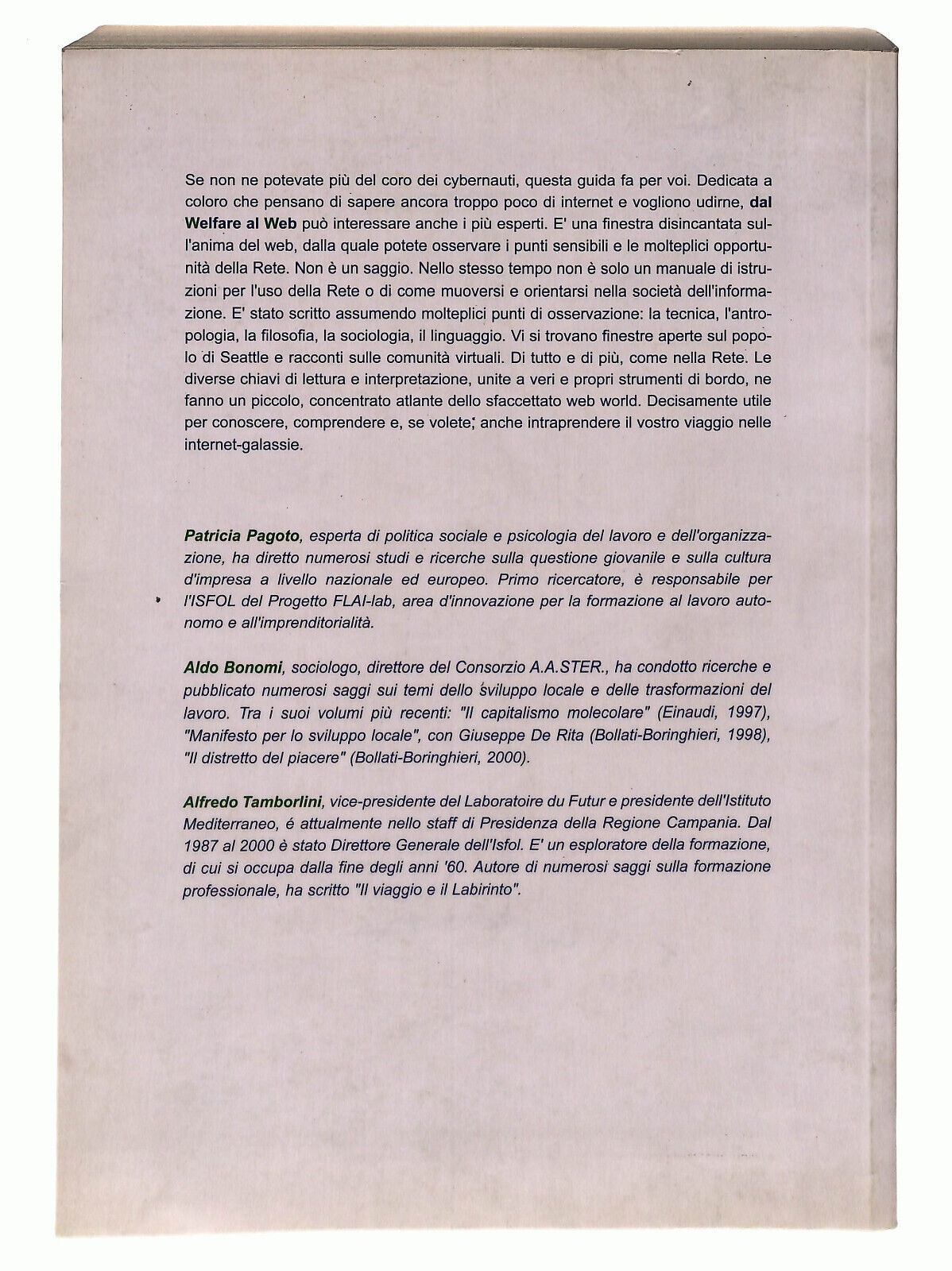 EBOND Dal Welfare Al Web Isfol Libro LI037726