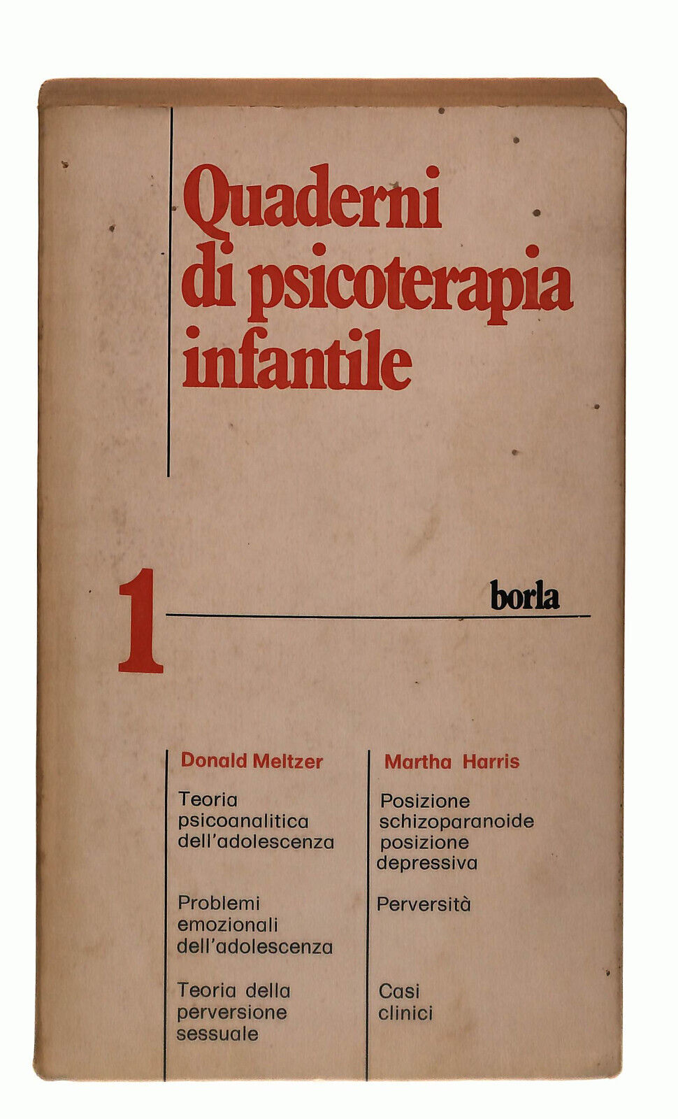 EBOND Quaderni Di Psicoterapia Infantile 1 Borla Libro LI037754