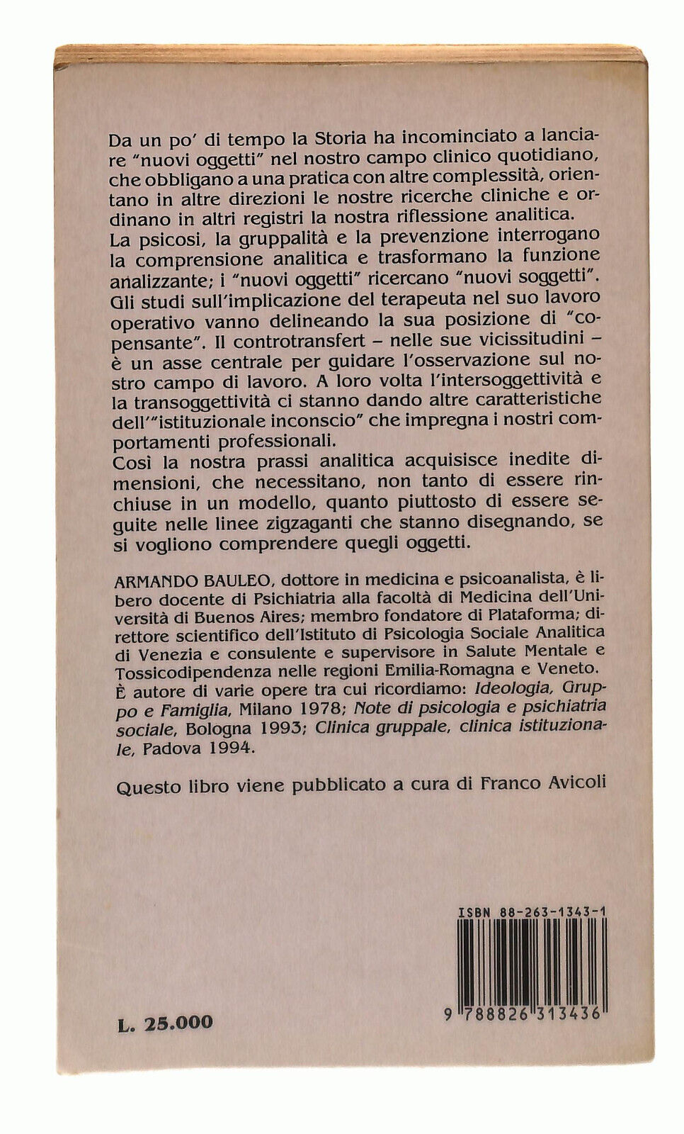 EBOND Psicoanalisi e Gruppalita Bauleo Libro LI037835