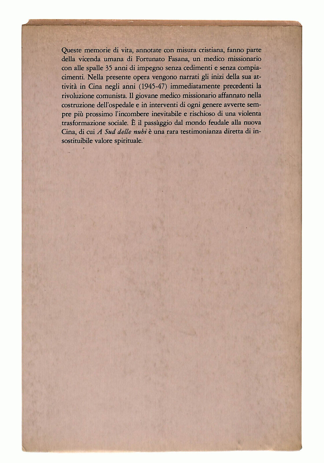 EBOND A Sud Delle Nubi Fasana Libro LI037854