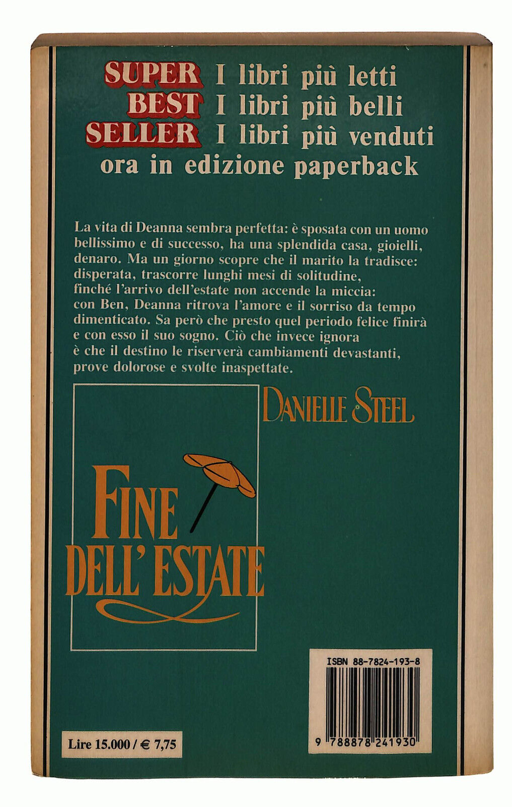 EBOND Fine Dell'estate Steel Libro LI038454