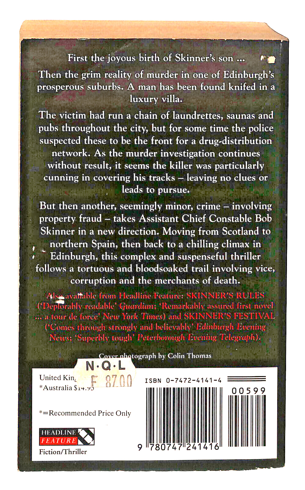 EBOND Skinner's Trail Jardine Libro LI038465