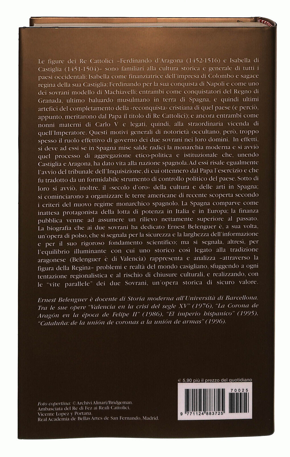 EBOND Ferdinando e Isabella Belenguer Il Giornale Volume 25 Libro LI038706