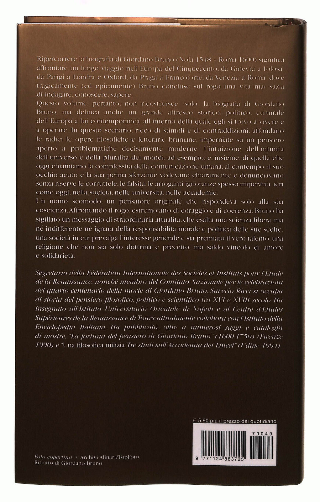 EBOND Giordano Bruno Volume 1 Ricci Il Giornale Volume 49 Libro LI038712