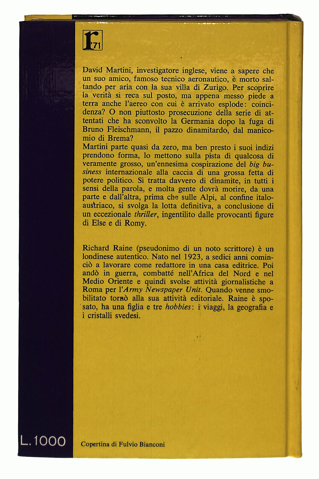EBOND Terrore In Europa Raine Garzanti 1971 Libro LI038877