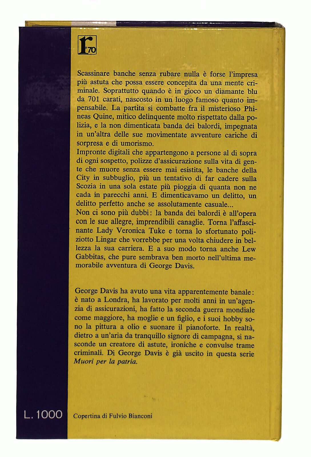 EBOND Puoi Scassinarmi Una Banca Per Favore Davis Garzanti 1970 Libro LI038912