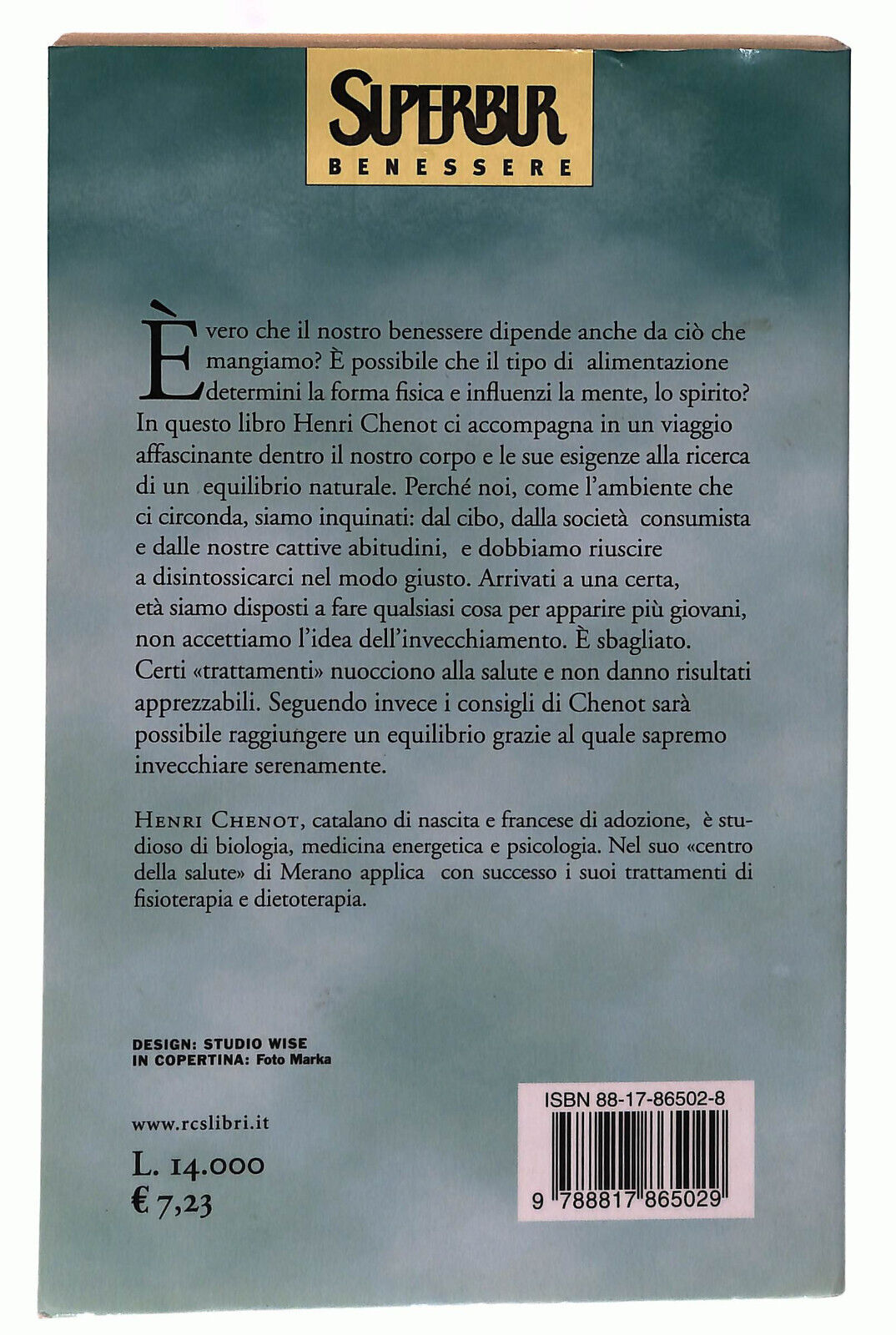 EBOND L'equilibrio Naturale Chenot Superbur Libro LI039096