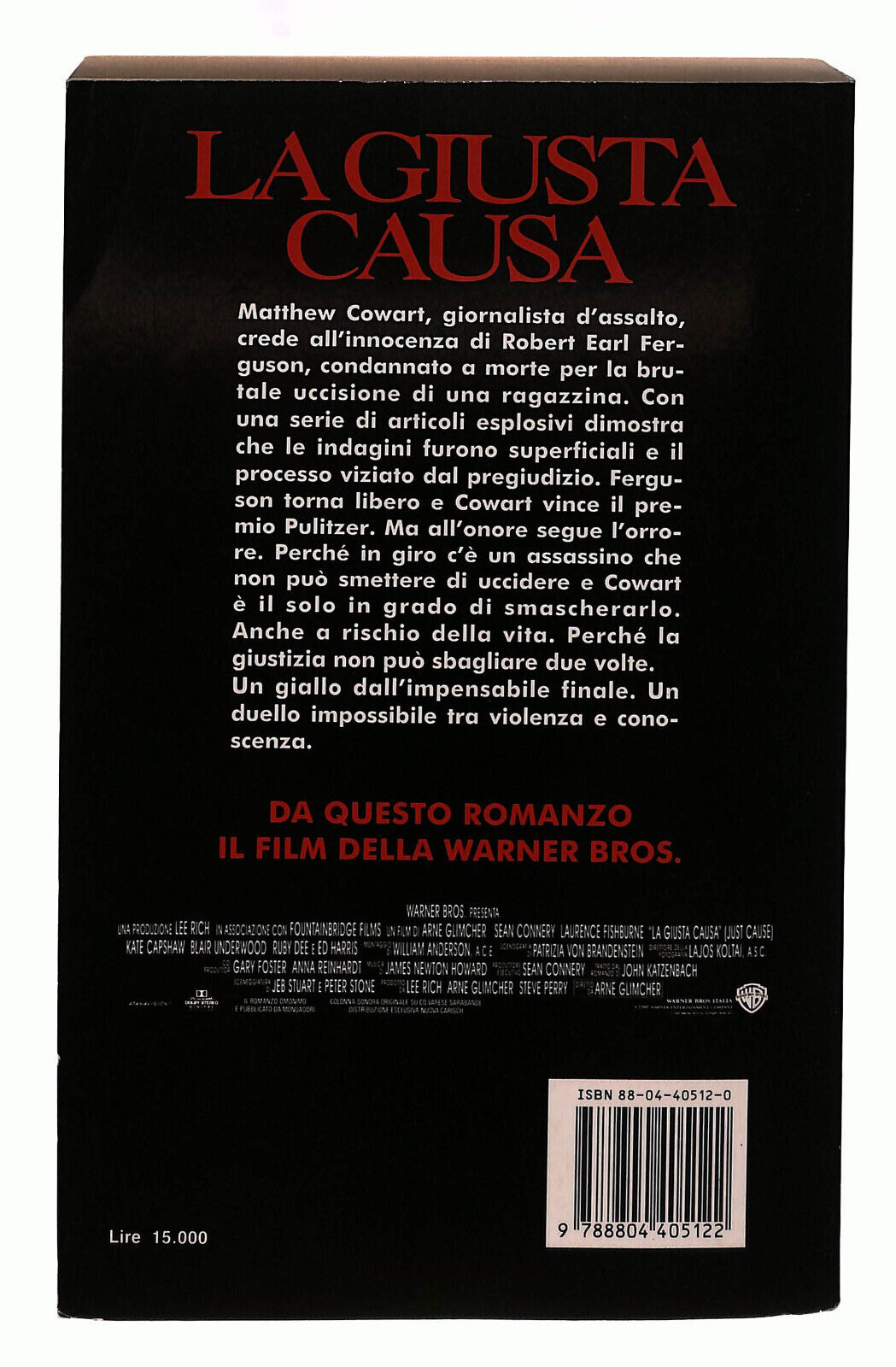 EBOND La Giusta Causa Katzenbach Mondadori Libro LI039101