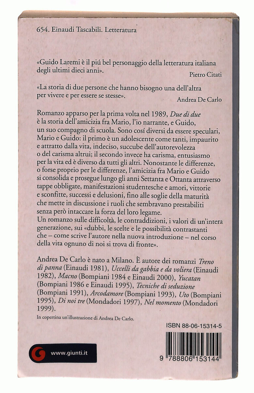 EBOND Due Di Due De Carlo Einaudi Libro LI039104