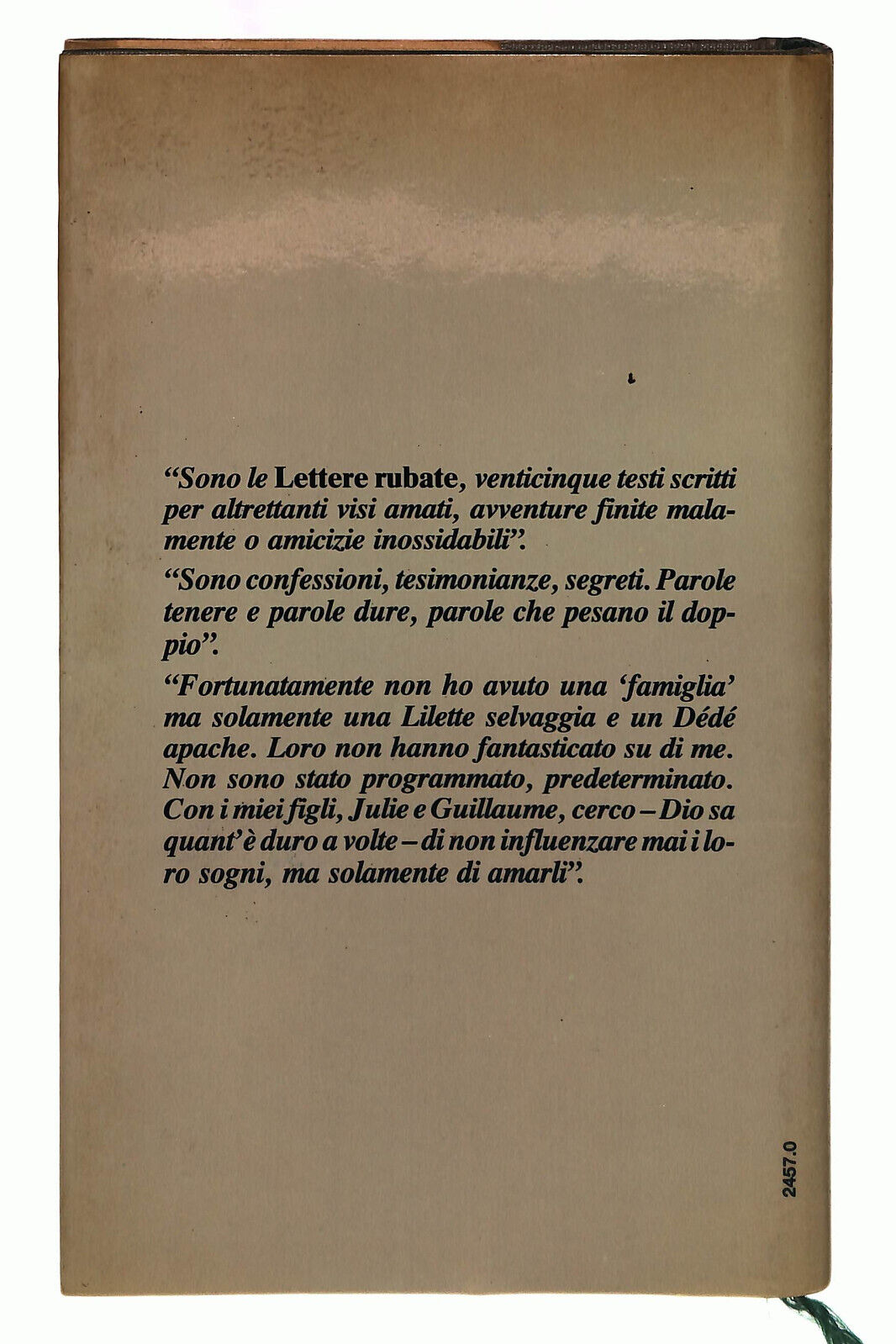 EBOND Depardieu Lettere Rubate Euroclub Libro LI039108