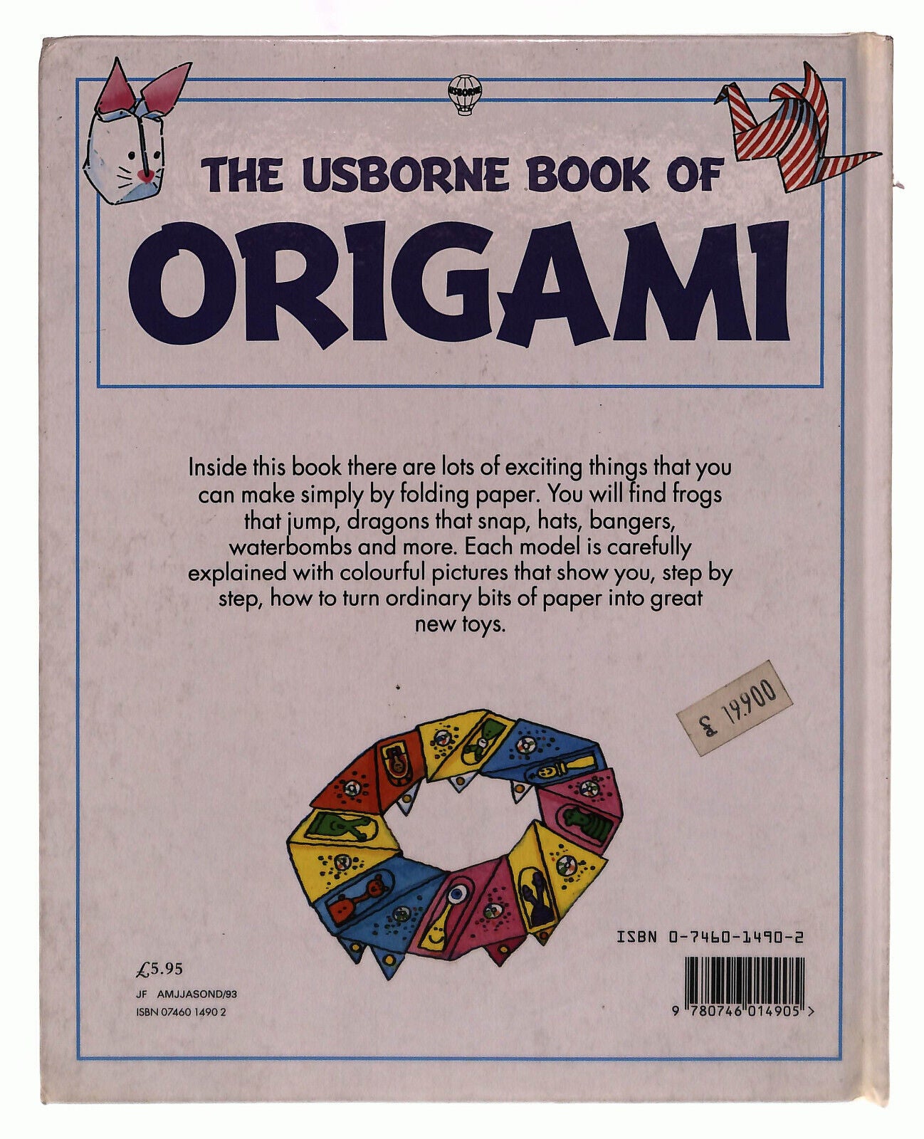 EBOND The Usborne Book Of Origami Needham Libro LI039140